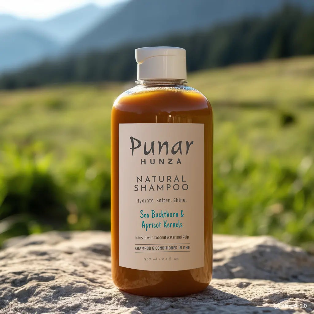 Punar Hunza Natural Shampoo (with Sea Buckthorn & Apricot Kernel)