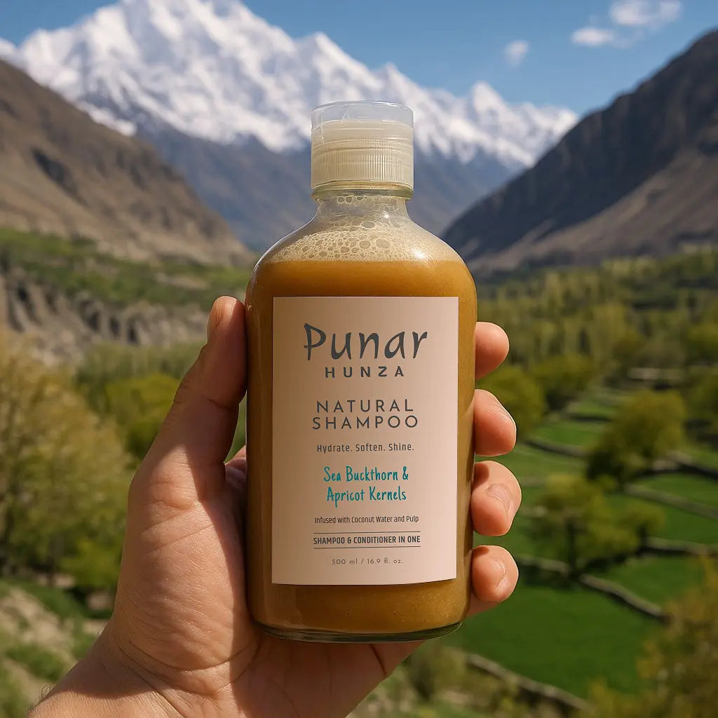 Punar Hunza Natural Shampoo (with Sea Buckthorn & Apricot Kernel)